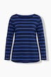 Shirt, Ringel, Classic, U-Boot-Ausschnitt, Langarm