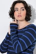 Shirt, Ringel, Classic, U-Boot-Ausschnitt, Langarm