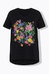 T-Shirt, A-Linie, Blumen-Motiv