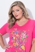 T-Shirt, A-Linie, Blumen-Motiv