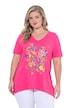 Tričko, áčkový střih, květinový motiv