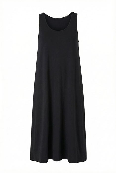 Šaty, áčkový střih, pletená ramínka