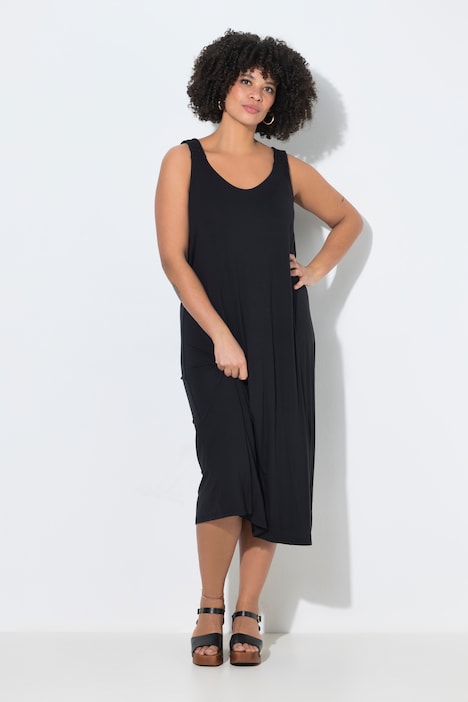 Kleid, A-Linie, geflochtene Träger