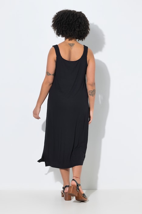 Kleid, A-Linie, geflochtene Träger