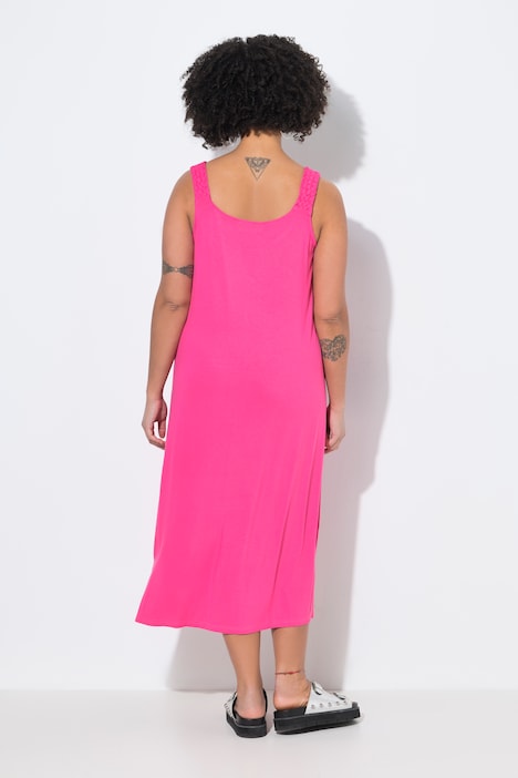 Kleid, A-Linie, geflochtene Träger