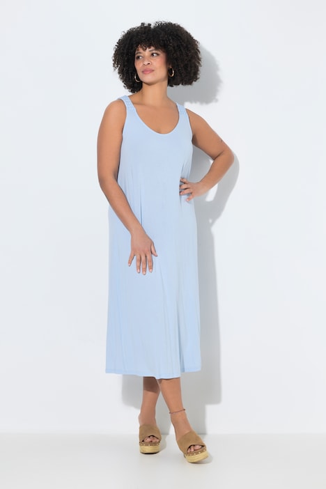 Kleid, A-Linie, geflochtene Träger