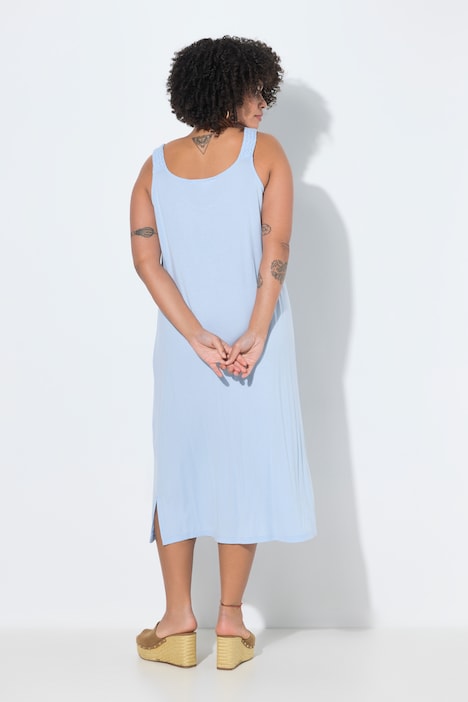 Kleid, A-Linie, geflochtene Träger