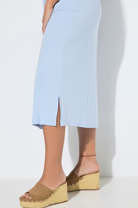 Kleid, A-Linie, geflochtene Träger