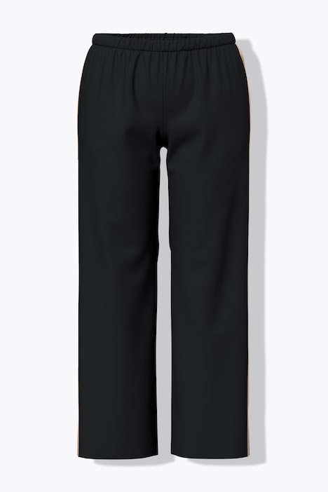Pyjama, Seitenstreifen, V-Ausschnitt, Halbarm