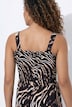 Jumpsuit, Einteiler, Allovermuster, weite, gerade Hose
