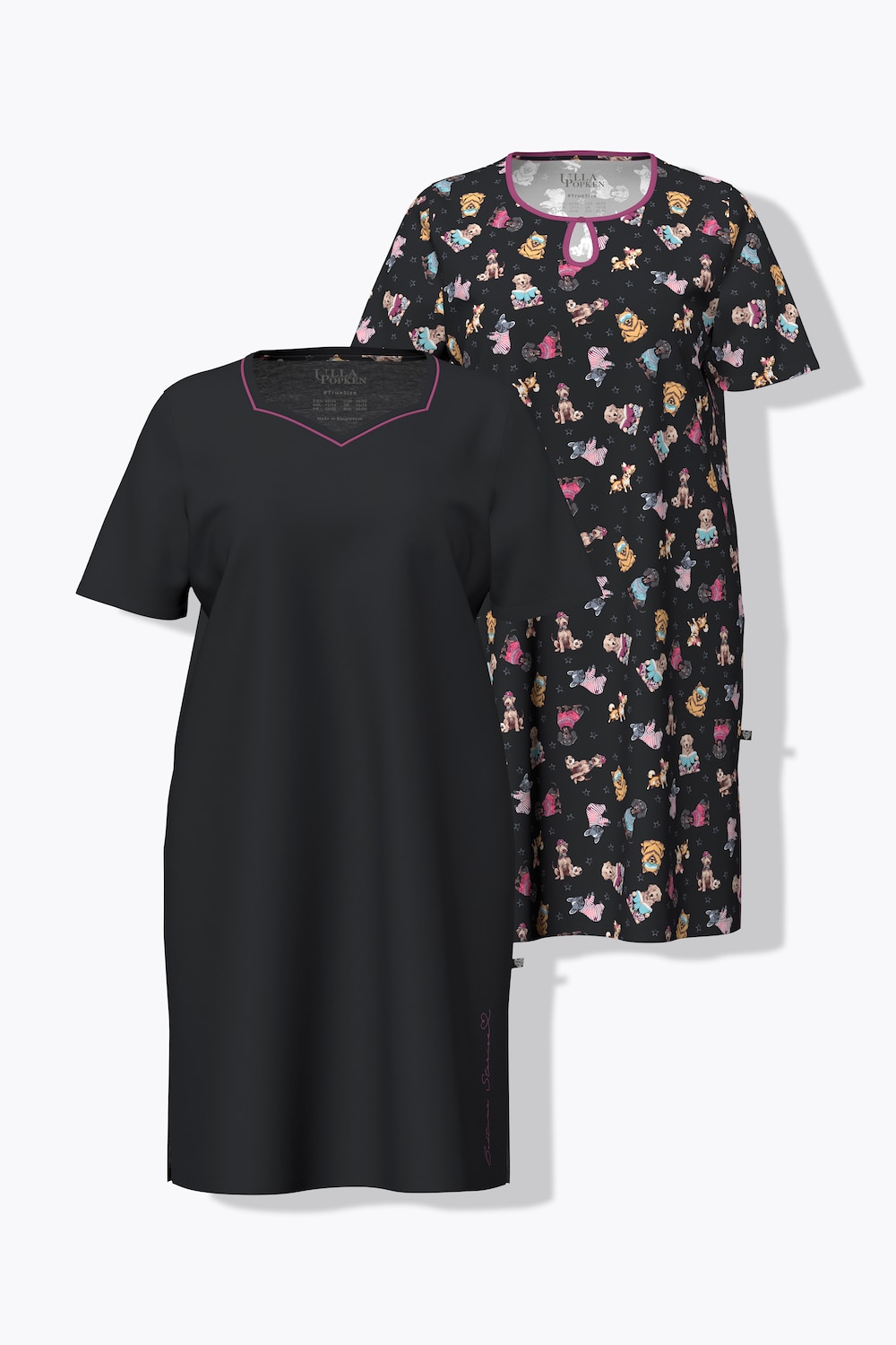 Bigshirts, 2er-Pack, Hunde, Rundhals-/Herzausschnitt