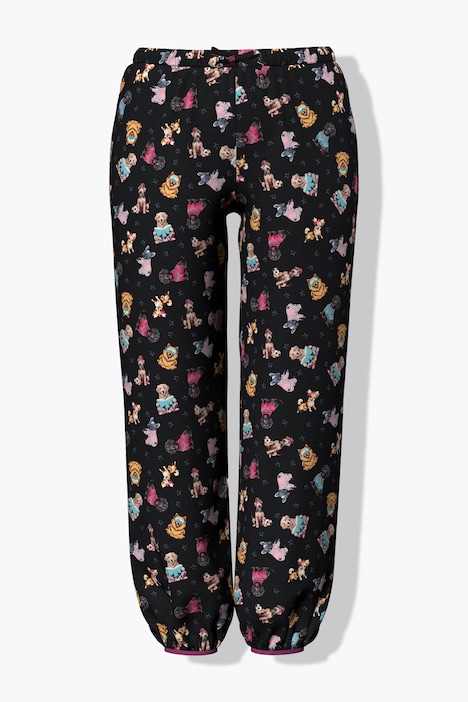 Pyjama, Stickerei, V-Ausschnitt, Halbarm