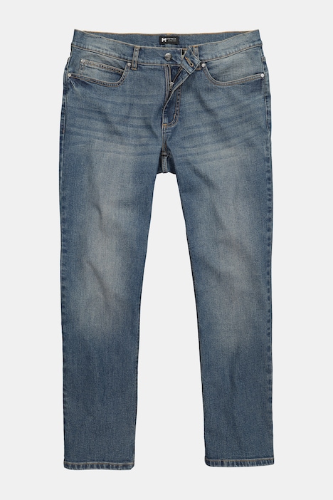 Jeans Bauchfit, Dirty Denim, Loose Fit, 5-Pocket, bis 72