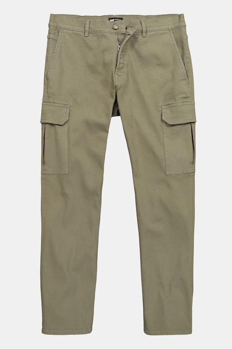 Cargo-colorjeans, loose fit, cargozakken, tot 72