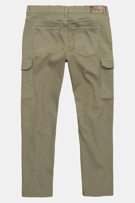 Cargo-colorjeans, loose fit, cargozakken, tot 72