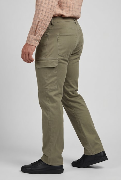 Cargo-colorjeans, loose fit, cargozakken, tot 72