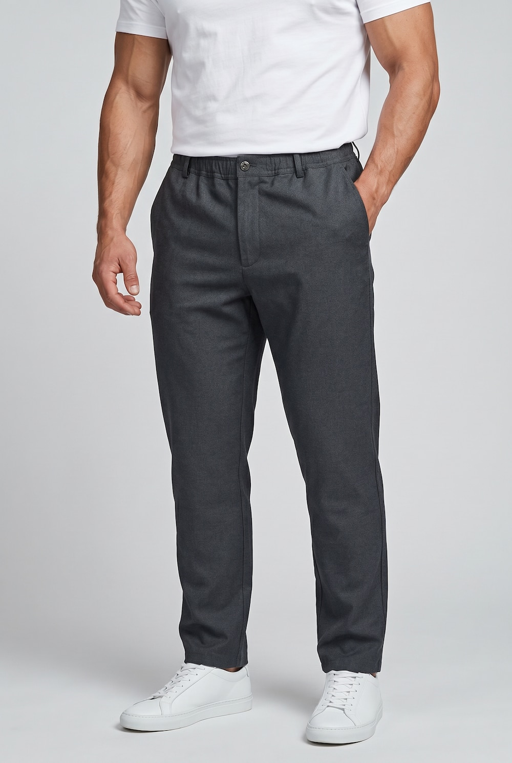Schlupfhose Bauchfit, Straight Fit, Elastikbund, bis 8 XL