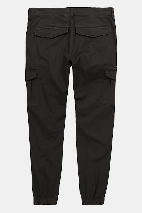 Twill-Cargohose, Bauchfit, Straight Fit, Klappentaschen, bis 72