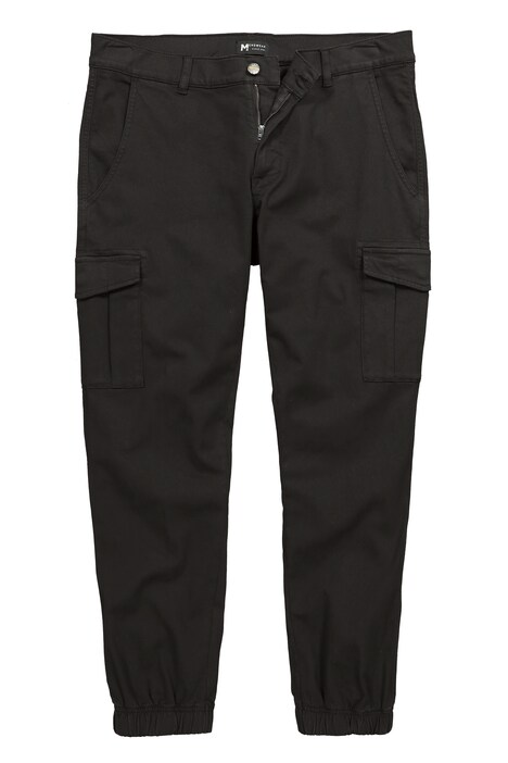 Twill-Cargohose, Bauchfit, Straight Fit, Klappentaschen, bis 72