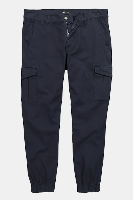 Twill-Cargohose, Bauchfit, Straight Fit, Klappentaschen, bis 72