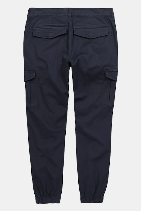 Twill-Cargohose, Bauchfit, Straight Fit, Klappentaschen, bis 72