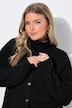 Strickjacke, meliert, Rundhals, Langarm
