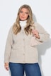 Strickjacke, meliert, Rundhals, Langarm