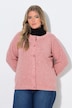 Strickjacke, meliert, Rundhals, Langarm