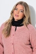 Strickjacke, meliert, Rundhals, Langarm
