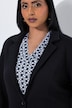 Strickblazer, Glitzereffekt, tailliert, Reverskragen, Langarm