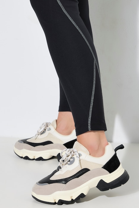Sport-Leggings, Reflektor-Bänder, Mesh-Taschen, recycelt