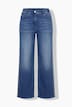 Jeans Mary, Ziernieten, weites Bein, Wascheffekte, Stretch