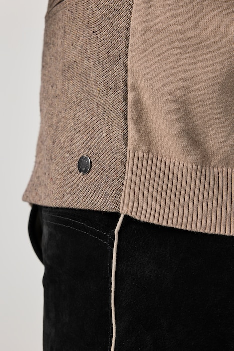 Gilet, klederdracht, gebreide achterkant, tot 8XL