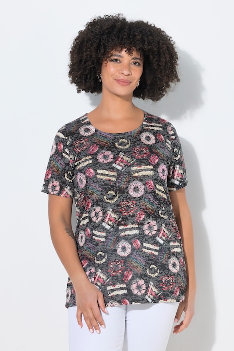 T-shirt, comfort fit, Donut-motief