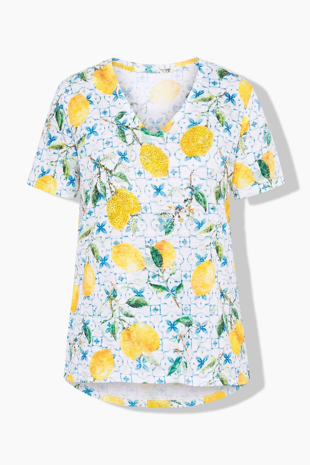 Stora storlekar T-shirt, Dam, vit, storlek: 52, Polyester/Viskos, Angel of Style