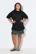 T-shirt i oversized modell och scuba-jersey