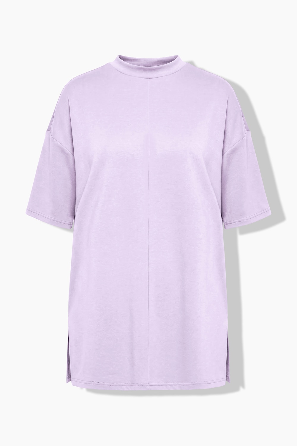 Stora storlekar T-shirt i oversized modell och scuba-jersey, Dam, lila, storlek: 54/56, Polyester/Viskos, Studio Untold