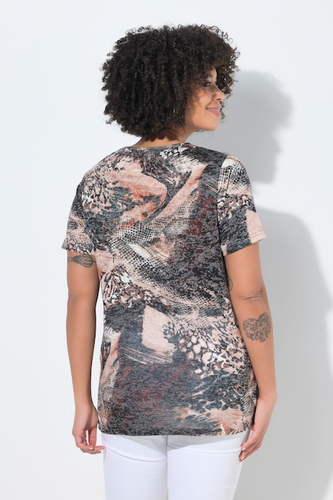 T-shirt motif désert, manches courtes et coupe Comfort Fit