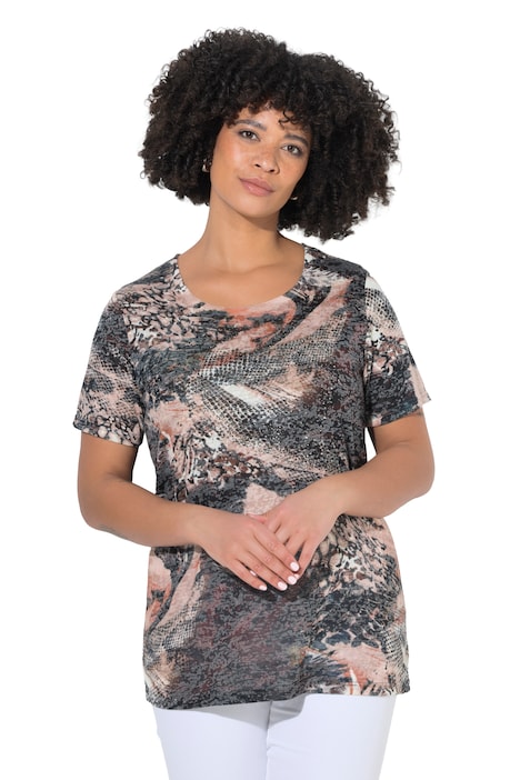 Tričko, komfortní střih, pouštní motiv, krátké rukávy