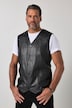 Leder-Weste, Leder, Lammnappa, 2 Taschen, bis 7 XL
