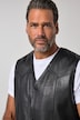 Leder-Weste, Leder, Lammnappa, 2 Taschen, bis 7 XL