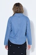 Giacca a camicia di jeans dal taglio oversize con allacciatura