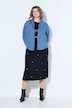Giacca a camicia di jeans dal taglio oversize con allacciatura