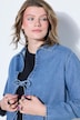 Giacca a camicia di jeans dal taglio oversize con allacciatura