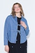 Giacca a camicia di jeans dal taglio oversize con allacciatura