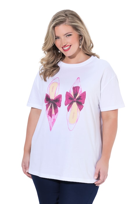 Tričko, Boxy střih, motiv lodiček, ozdobné kamínky