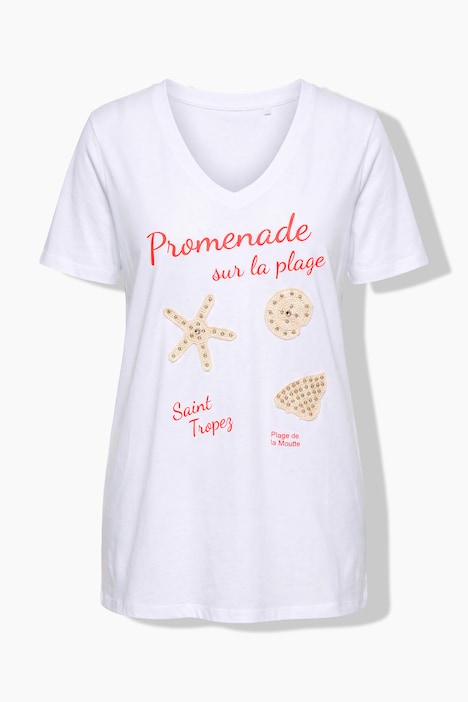 T-shirt, comfort fit, muslinge-applikationer