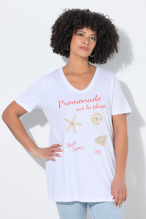 T-shirt, comfort fit, muslinge-applikationer