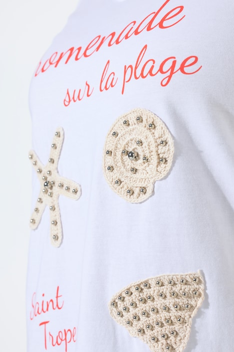 T-shirt, comfort fit, muslinge-applikationer