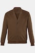 Sweatjacke, V-Ausschnitt, Knopfleiste, bis 8 XL